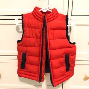 Janie and Jack Red Puffer Vest